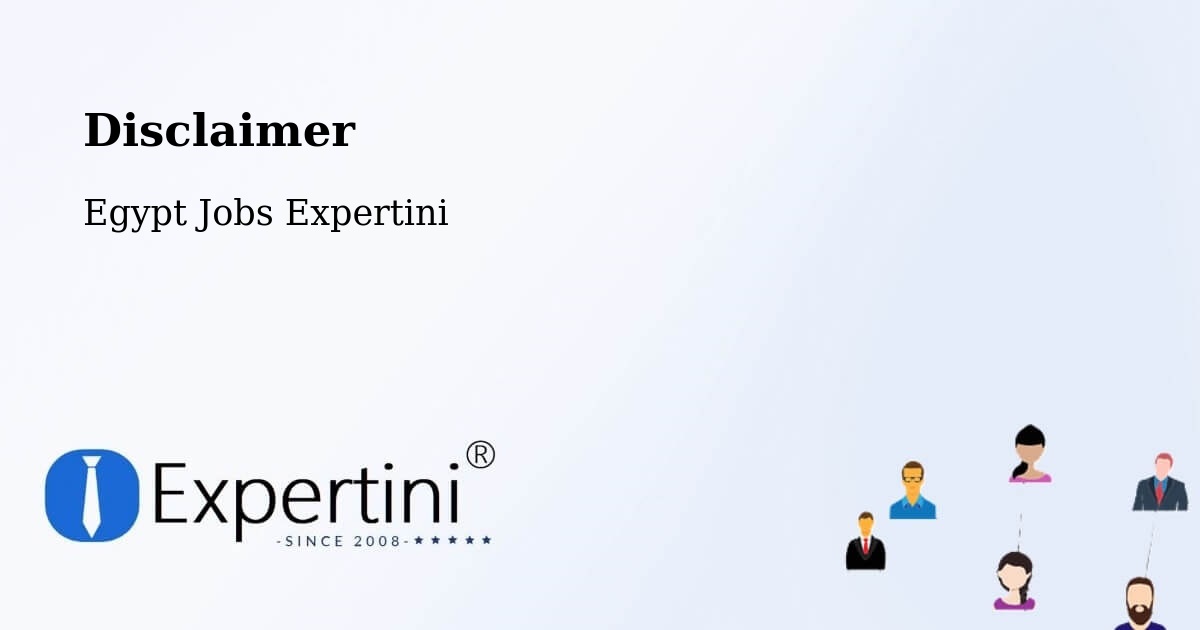 Disclaimer – Kousa - Egypt Jobs Expertini